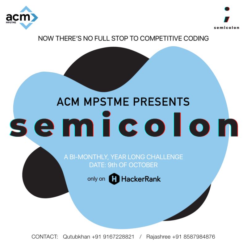 ACM SemiColon 2021-2022 logo